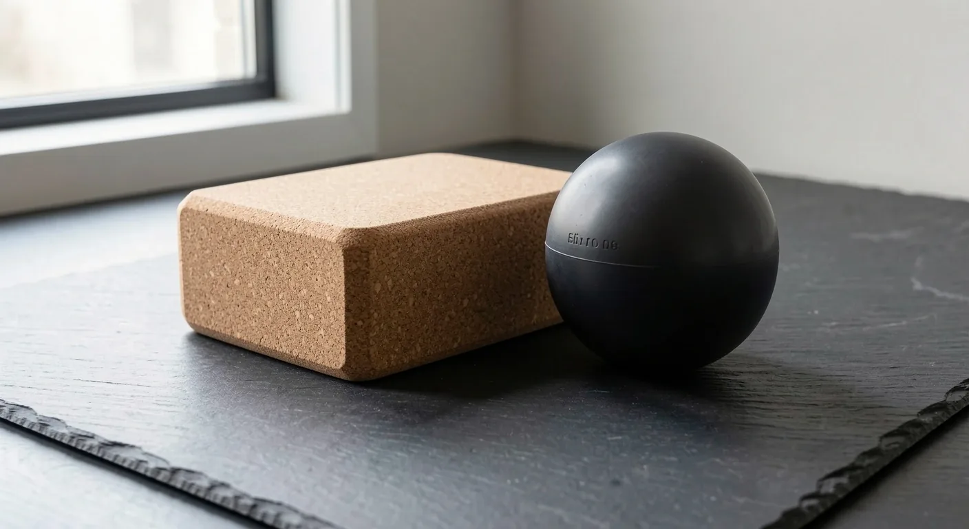 High-density foam roller photographed under directional studio light