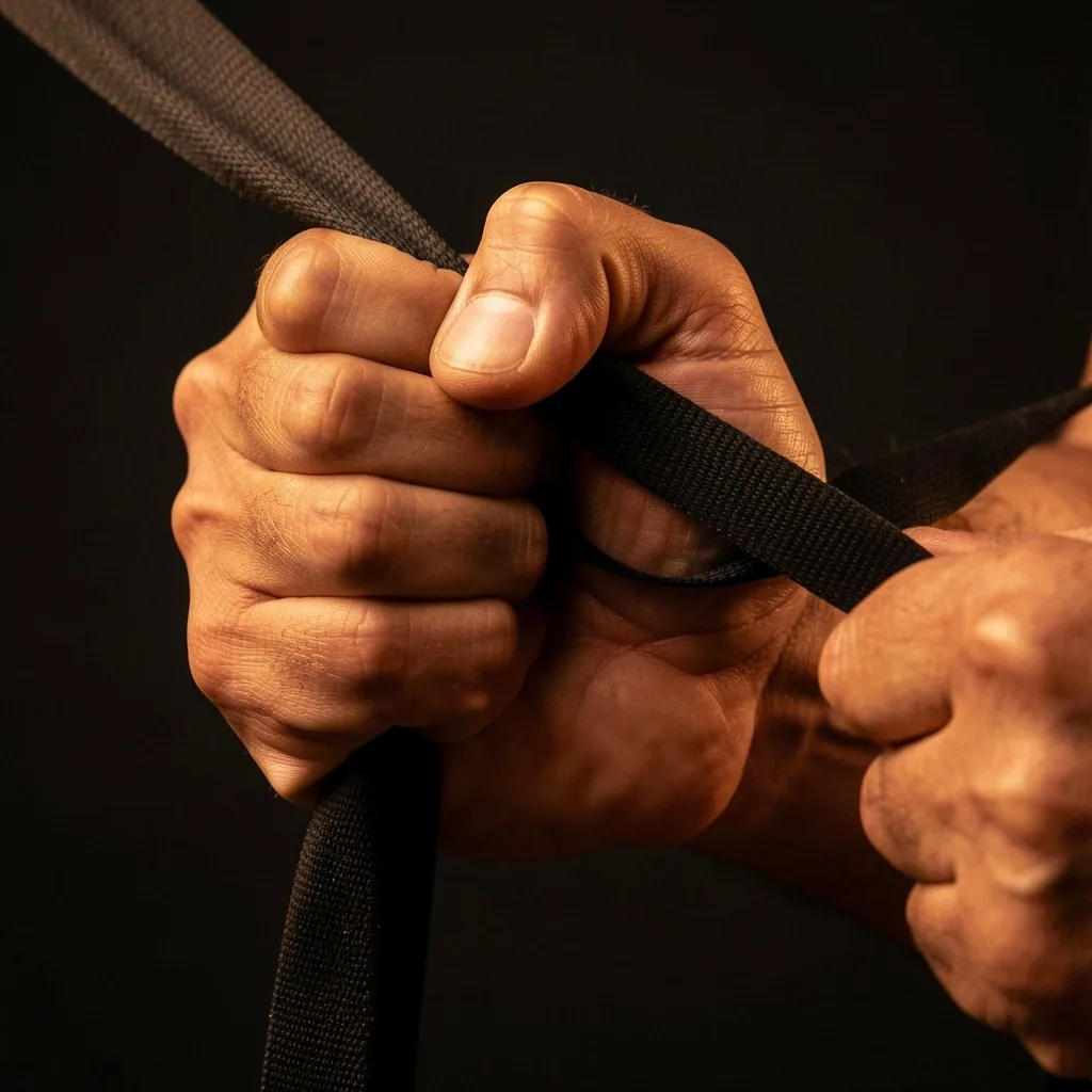 Resistance band grip detail